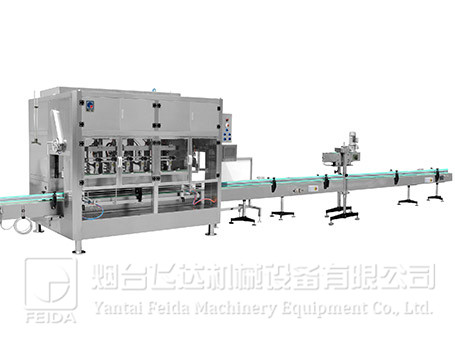 全自動(dòng)高精度中包裝食用油灌裝機(jī)